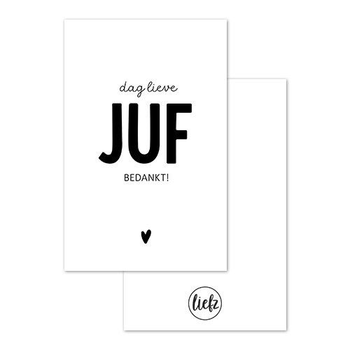 Liefz - Mini kaartje | Dag lieve juf bedankt