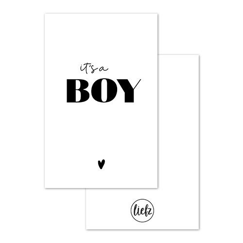 Liefz - MINIKAARTJE | It's a boy