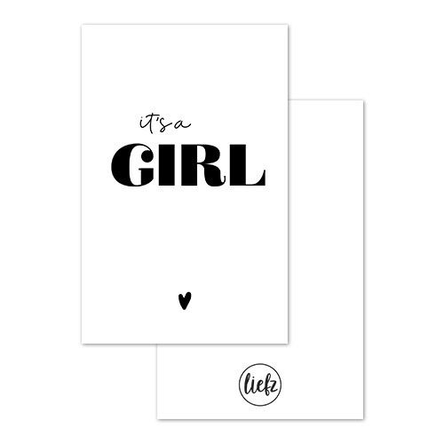 Liefz - MINIKAARTJE | It's a girl
