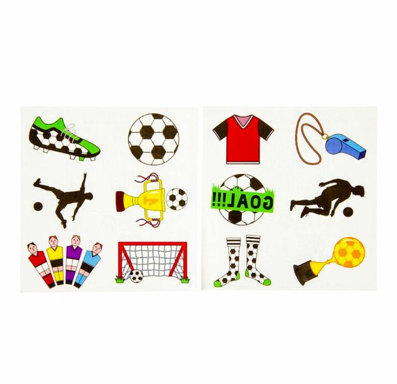 FUN TATTOO’S – MODEL: VOETBAL 10 stks FUN TATTOO’S – MODEL: VOETBAL 10 stks