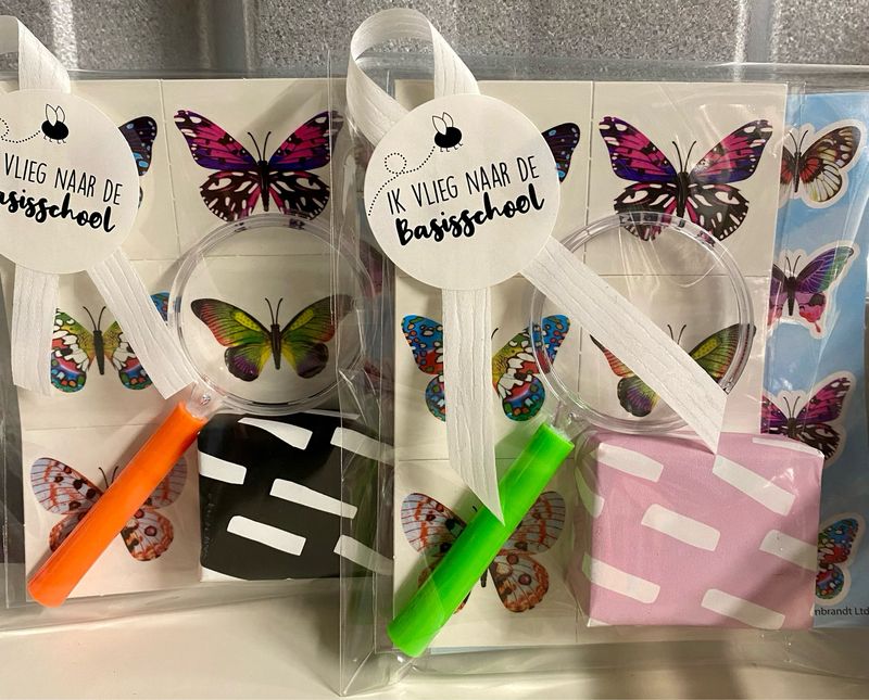 Traktatie Ik Vlieg Naar De Basisschool Vlinders Met of Zonder Snoepjes