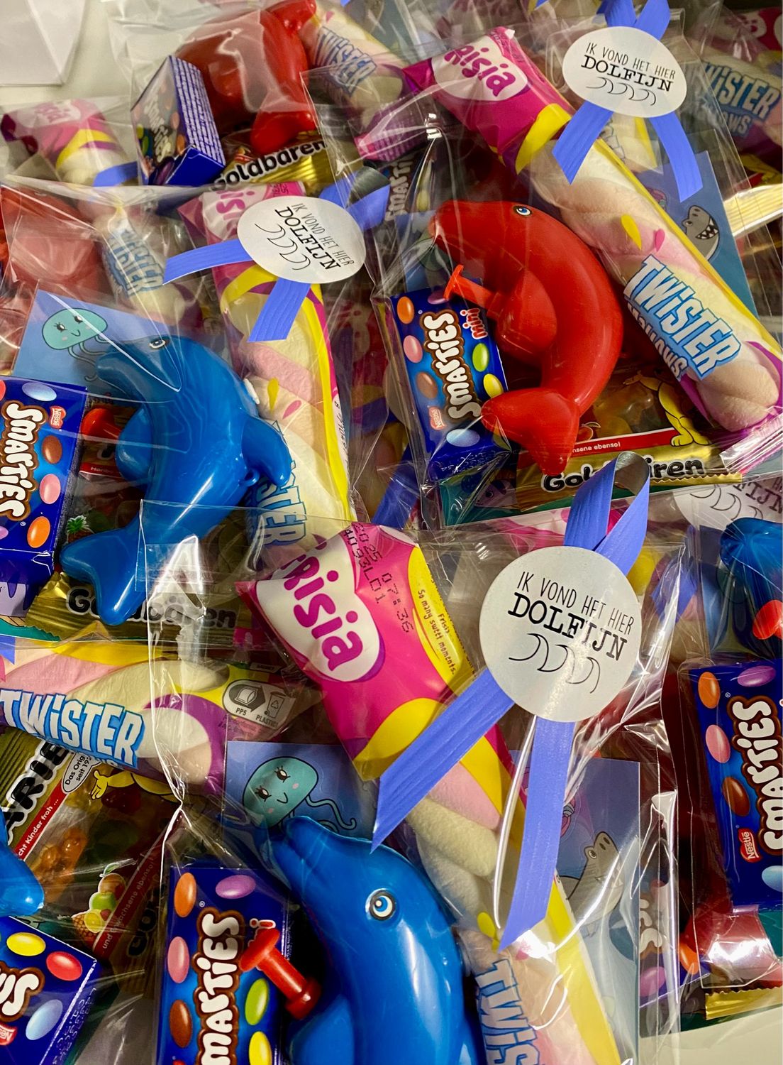 Voorbeeldtraktatie ik vond het hier dolfijn