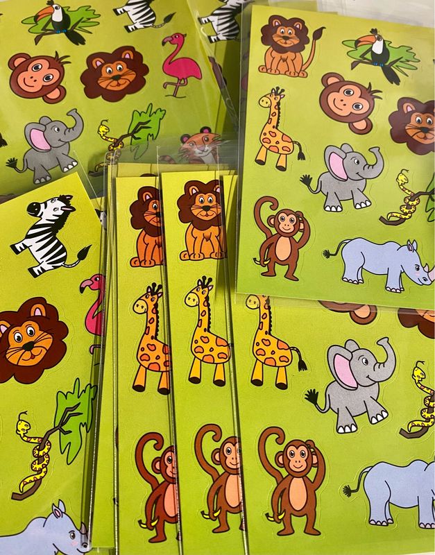 FUN STICKERS – MODEL: JUNGLE DIEREN 10 stks