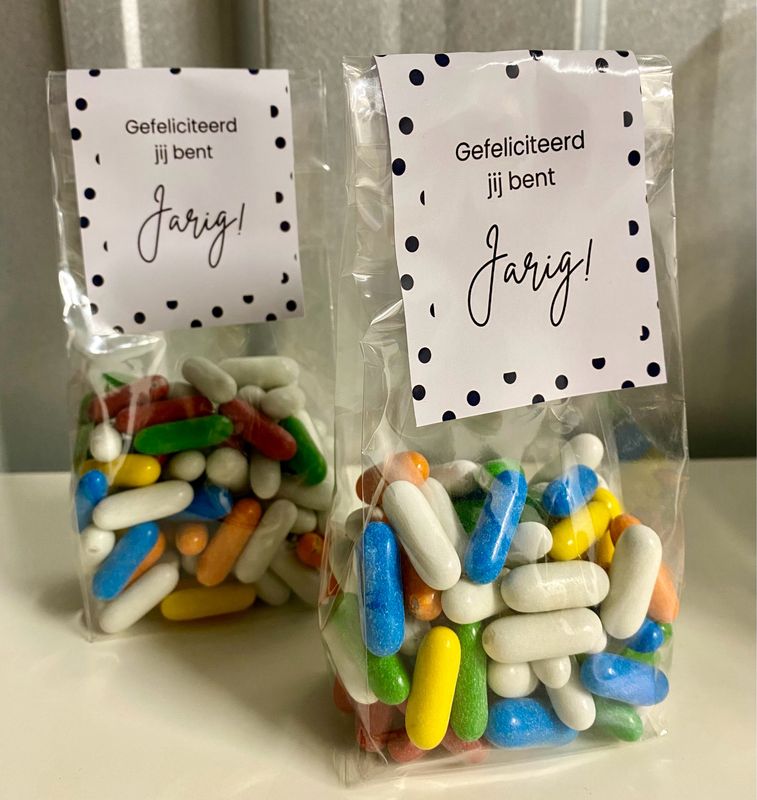 Blokbodemzakje Gefeliciteerd Jij bent Jarig !