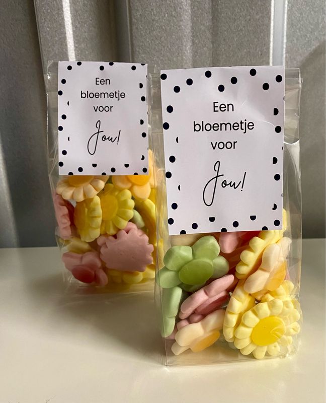 Blokbodemzakje Een Bloemetje Voor Jou!