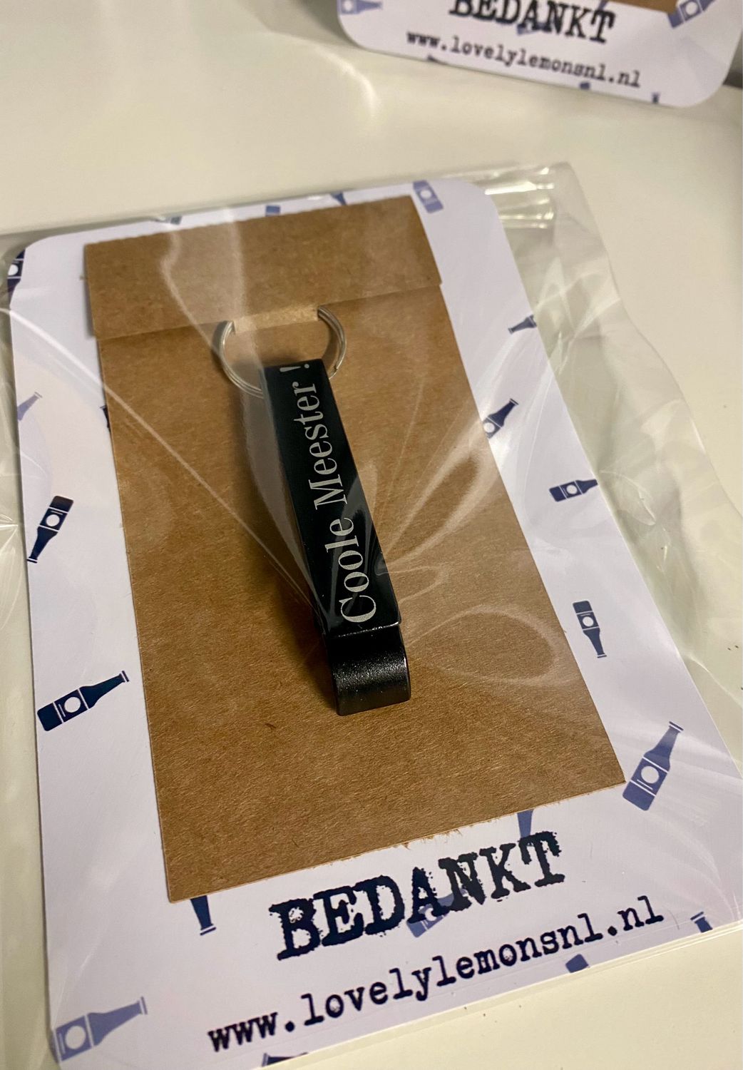 Geschenkje Coole Meester Opener