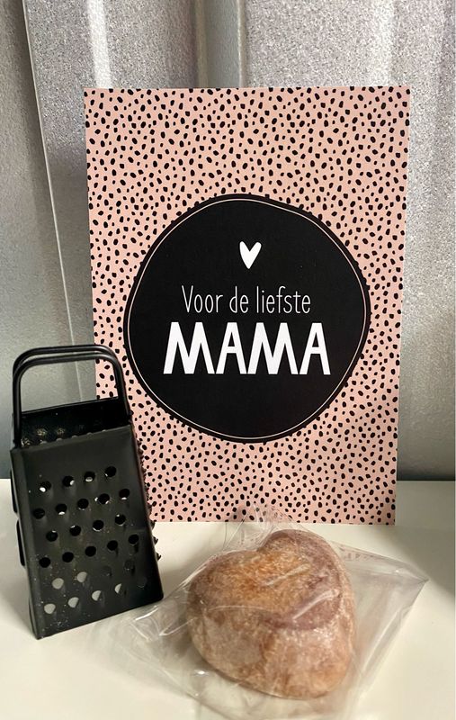 Cadeausetje Amberblokje Rasp Kaart Mama