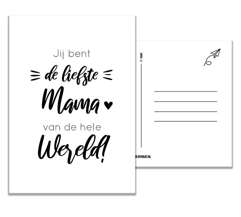 By Naat - Kaart | Liefste mama hele wereld