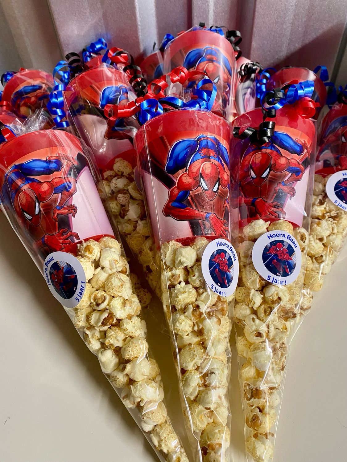 Voorbeeld Traktatie Spiderman Beker Popcorn