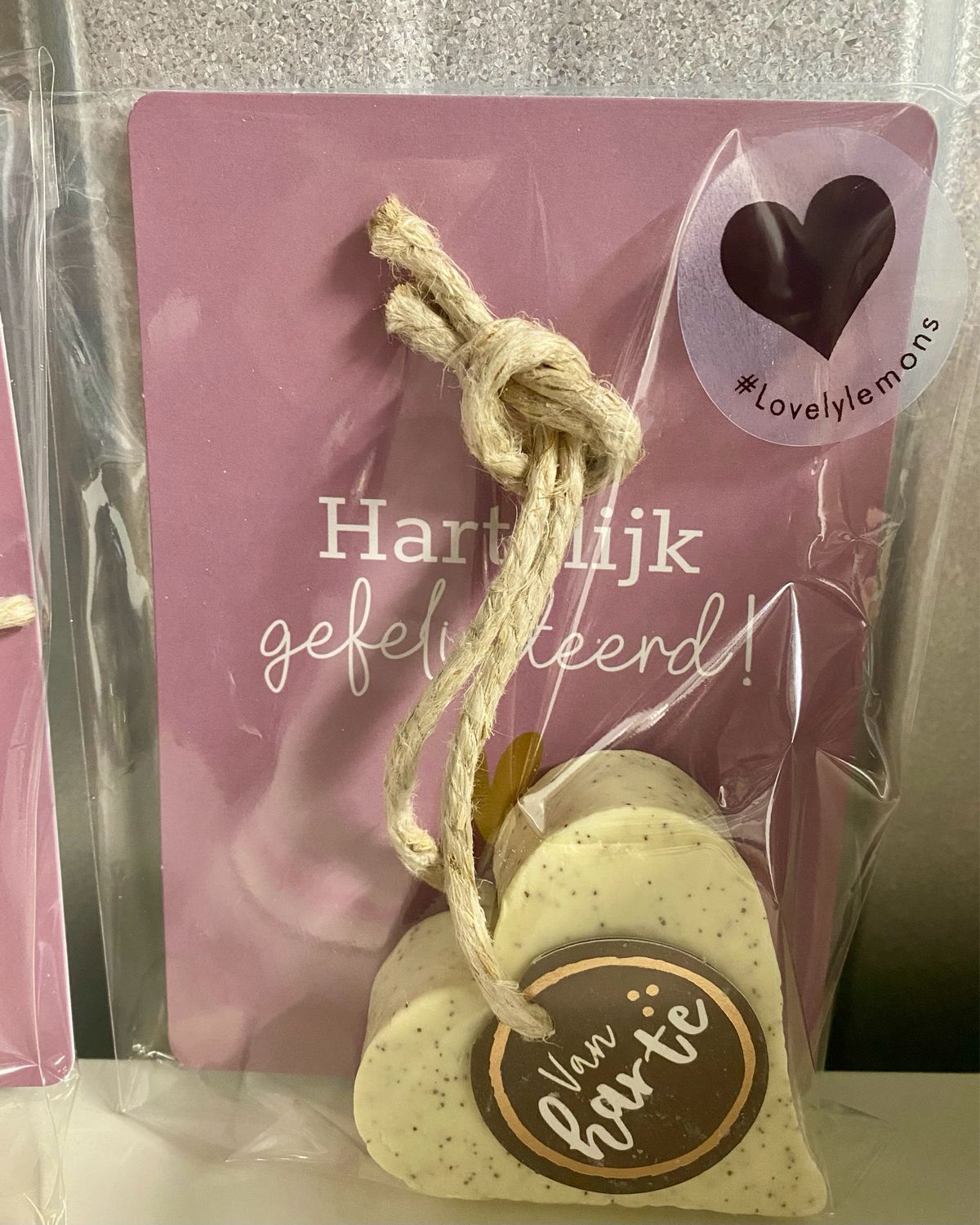 100% Leuk - Zeephart – Van harte met kaartje Hartelijk Gefeliciteerd !