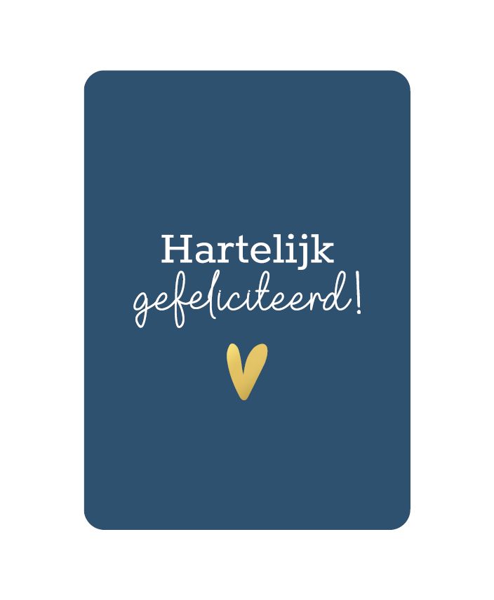 KP® Wenskaarten - Hartelijk Gefeliciteerd donkerblauw KP® Wenskaarten - Hartelijk Gefeliciteerd donkerblauw
