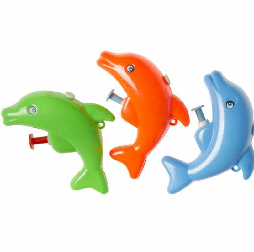 KLEINE DOLFIJN WATERPISTOLEN 9 CM Lang