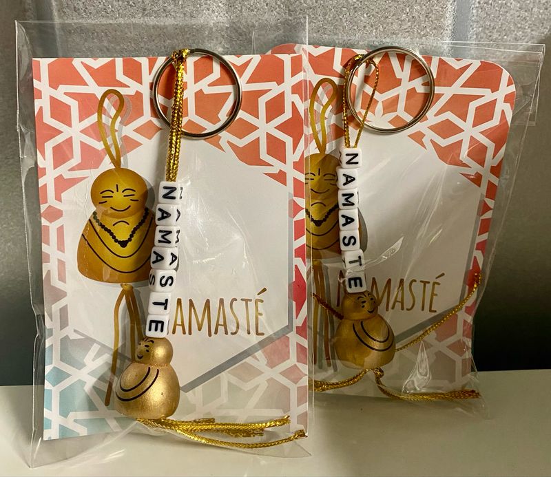 Gelukspresentje Namasté Gelukspoppetje Met Kaartje