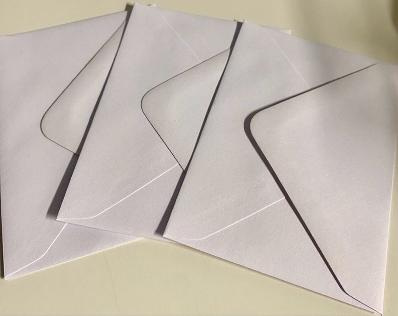 Luxe enveloppen C7 voor MINIKAARTJE A7 (82x113mm), wit