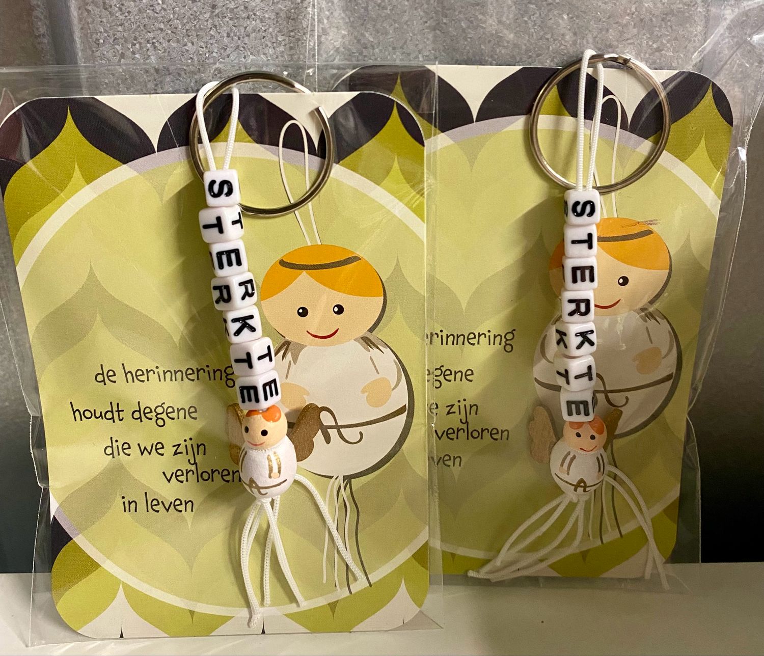 Troostgeschenkje De Herinnering... Gelukspoppetjes Met Kaartje (Verlies)