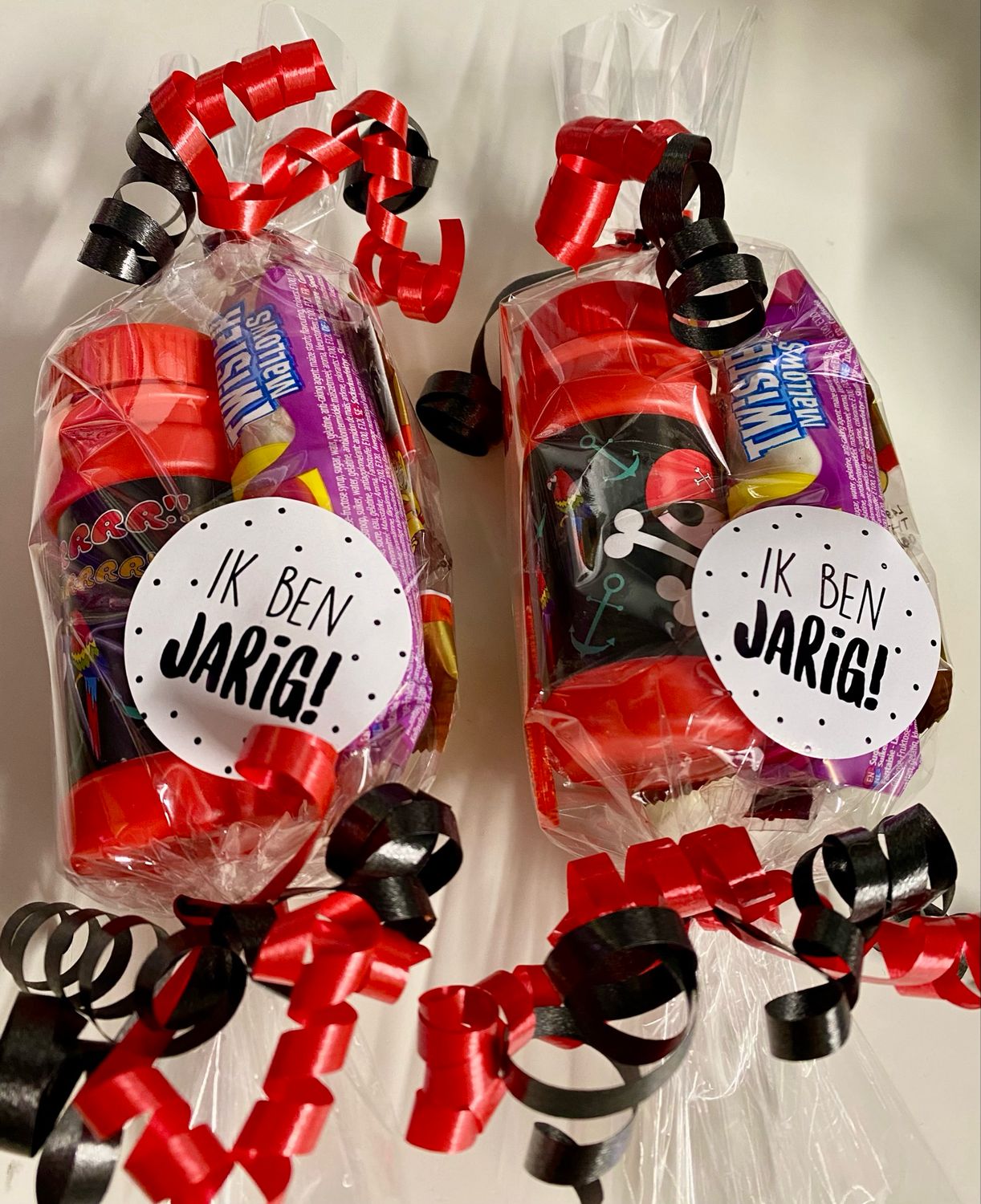 Traktatie Piraat Bellenblaas Kabelspek Zakje Haribo Beertjes