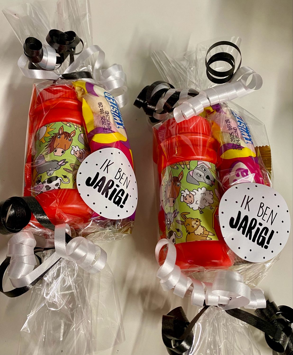 Traktatie Boerderij Bellenblaas Kabelspek Zakje Haribo Beertjes