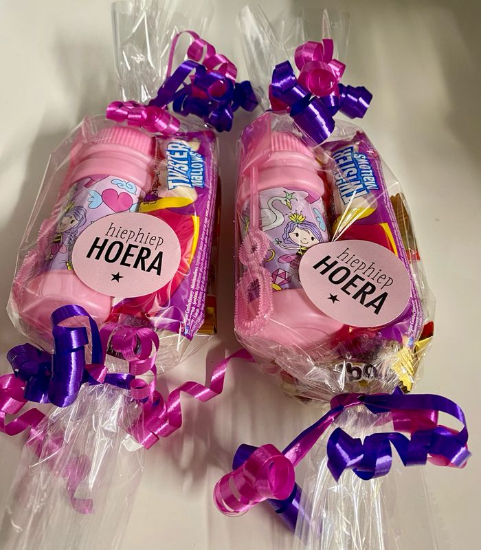 Traktatie Prinses Bellenblaas Kabelspek Zakje Haribo Beertjes