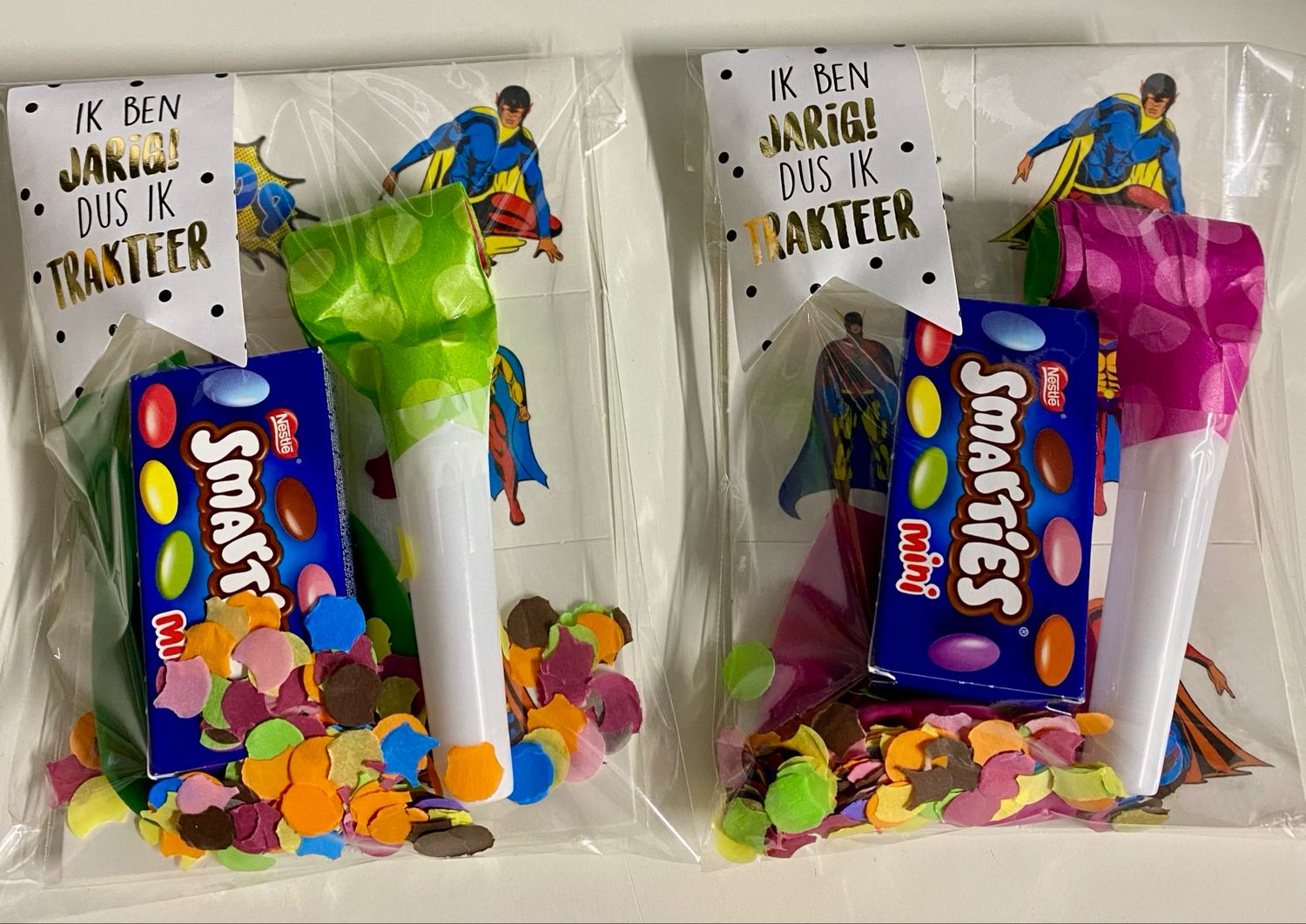 Traktatie Zakje Feest Thema Superhelden Met of Zonder Snoepjes