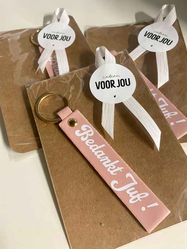 Sleutelhanger Bedankt Juf
