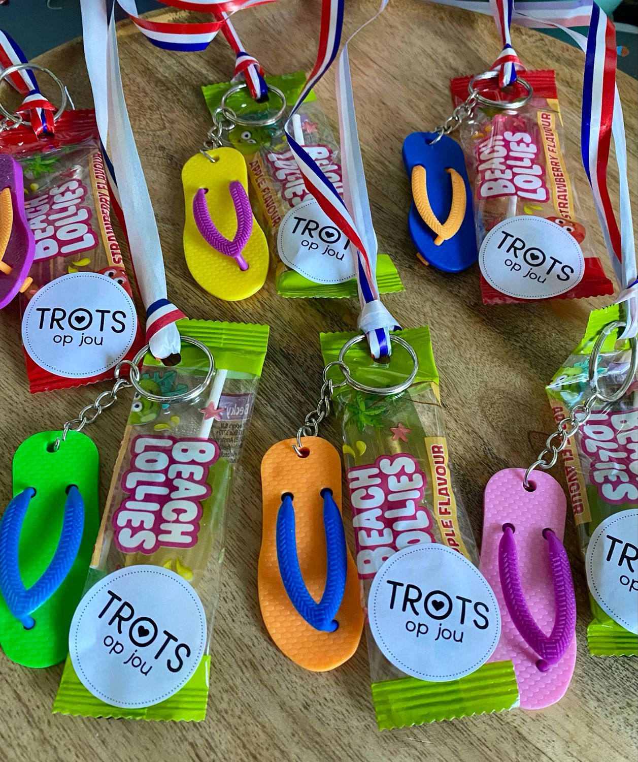 02. Avondvierdaagse Sleutelhanger Slipper Lolly Ijsje Glutenvrij Vegan Halal