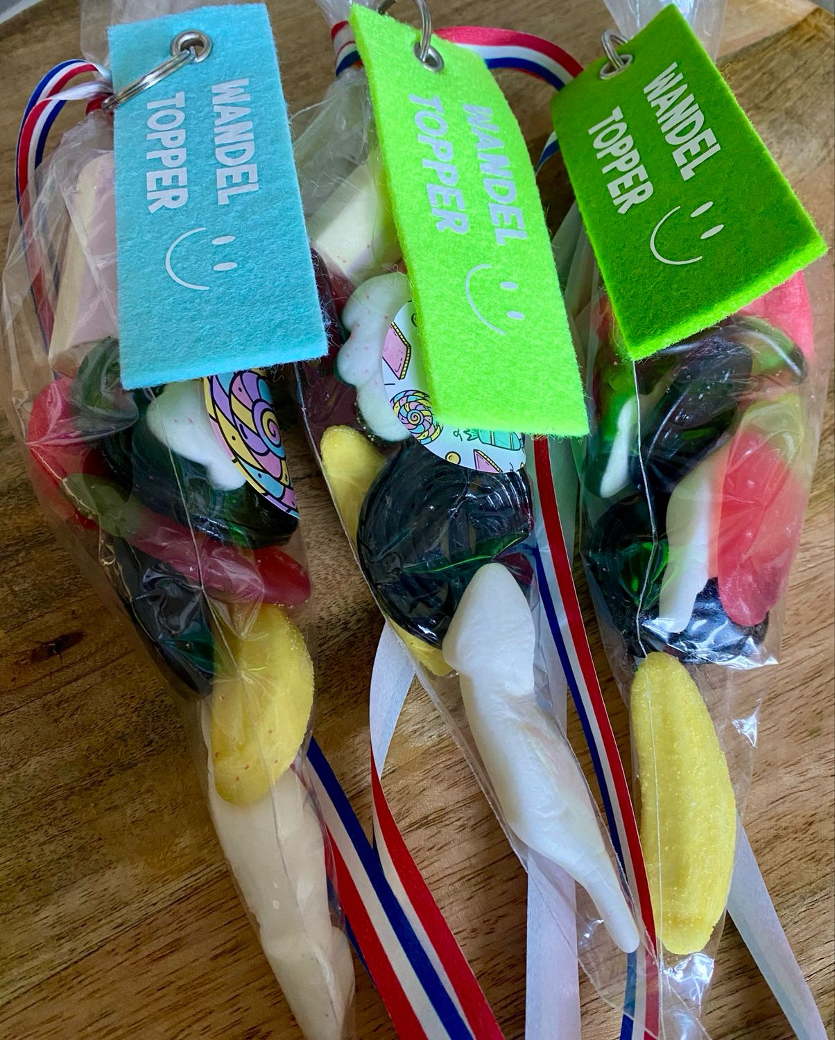 29. Wandeltopper Sleutelhanger Vilt & Zakje Snoep