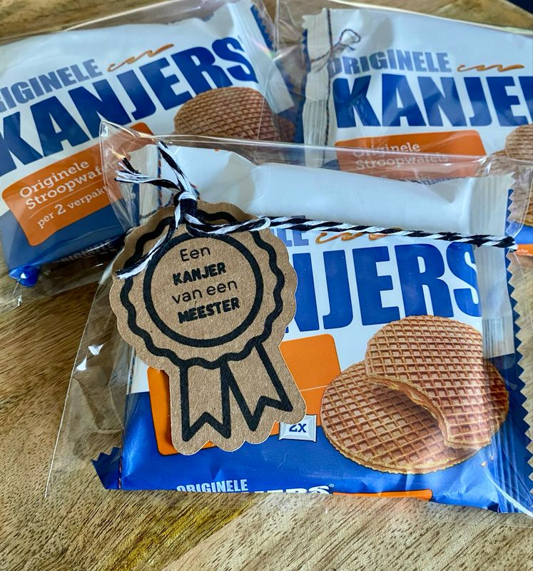 Een KANJER van een MEESTER Stroopwafels 2 pack Vegetarisch