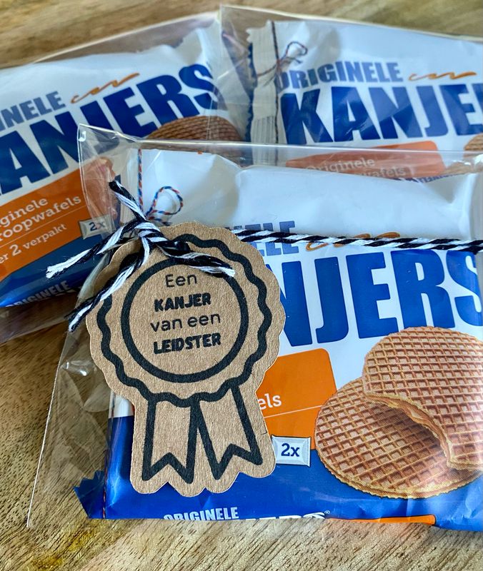 Een KANJER van een LEIDSTER Stroopwafels 2 pack Vegetarisch