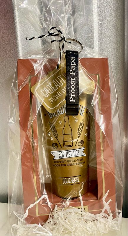 Cadeauset Proost Papa Douchegel Sop Met Hop 100% Leuk Cadeauset Proost Papa Douchegel Sop Met Hop 100% Leuk