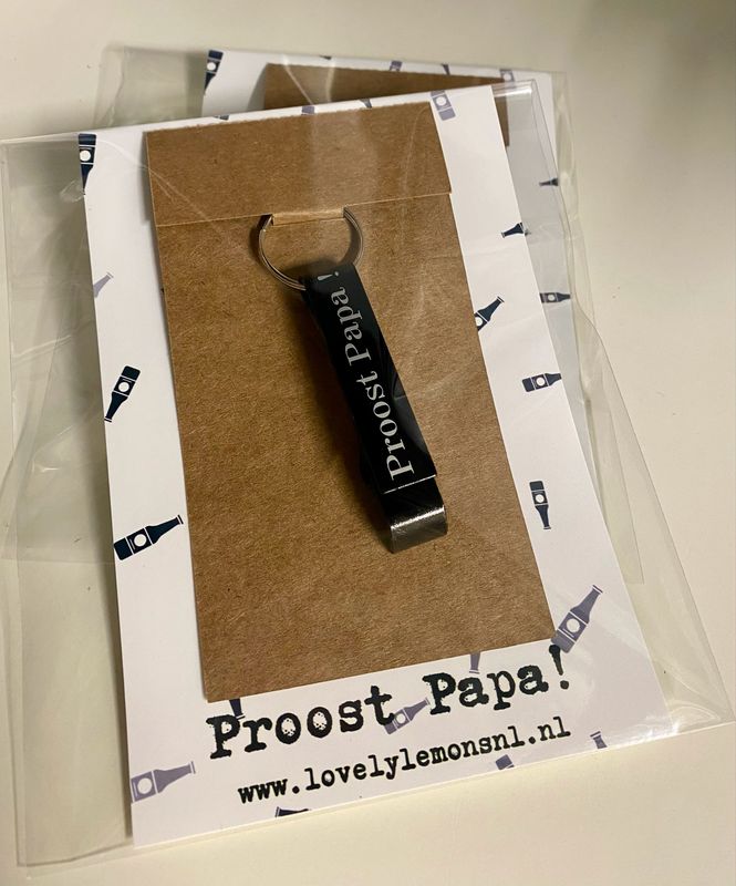 Geschenkje Proost Papa Opener
