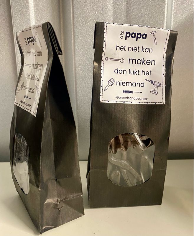 Blokbodemzakje Als Papa Het Niet Kan Maken ... Gereedschapsdrop