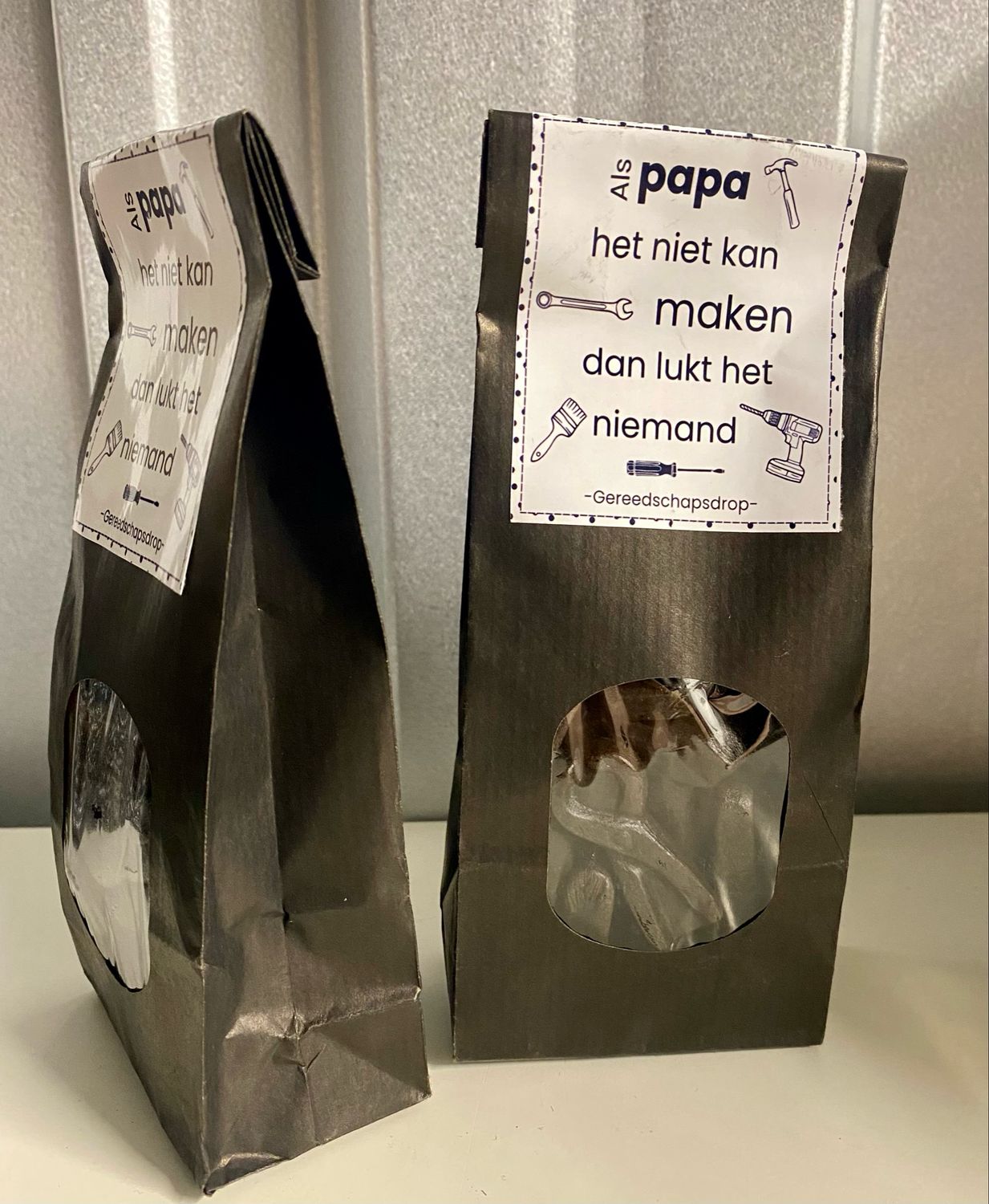 Blokbodemzakje Als Papa Het Niet Kan Maken ... Gereedschapsdrop Blokbodemzakje Als Papa Het Niet Kan Maken ... Gereedschapsdrop