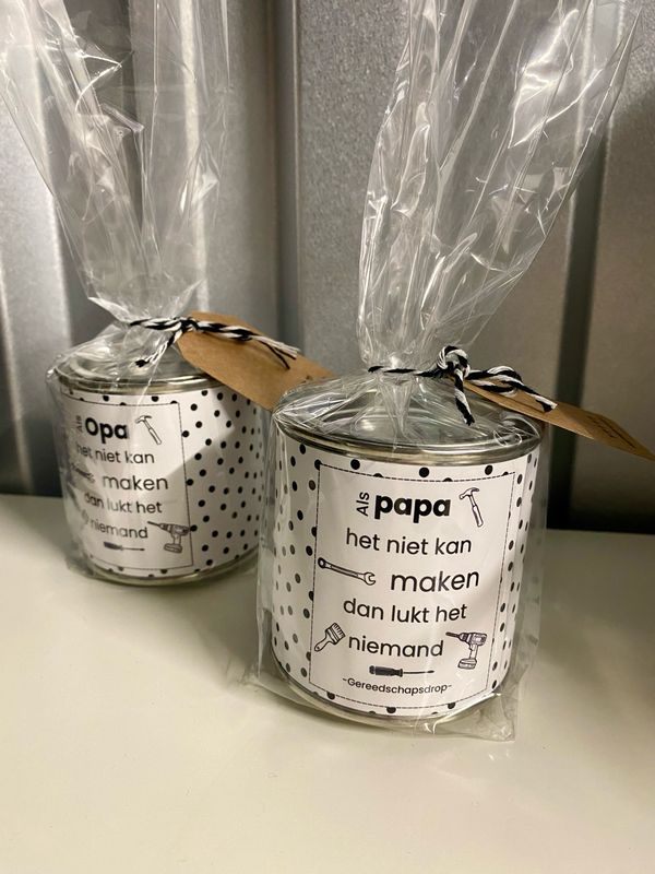 Cadeaublikje Als Papa Het Niet Kan Maken … Gereedschapsdrop