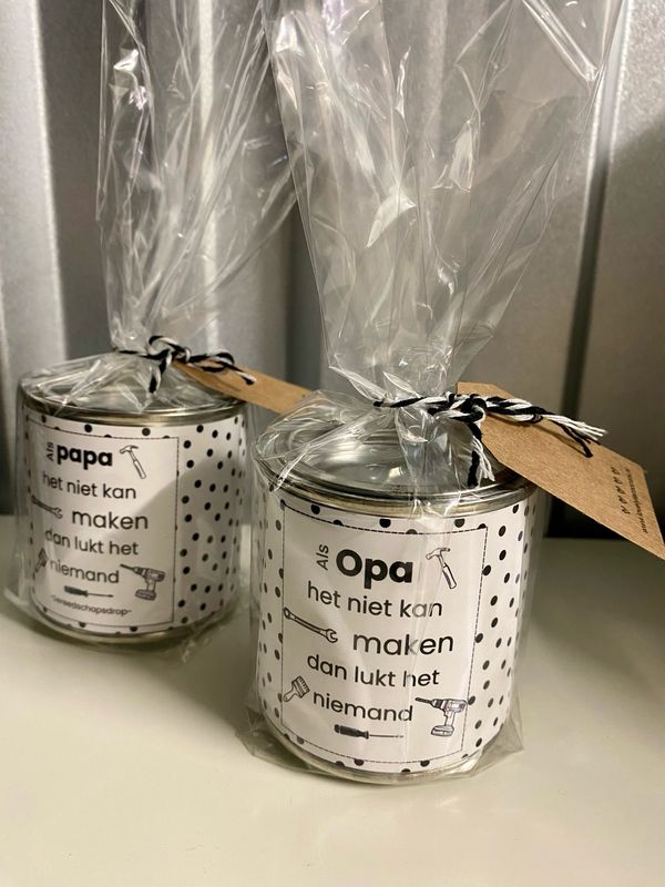 Cadeaublikje Als Opa Het Niet Kan Maken … Gereedschapsdrop