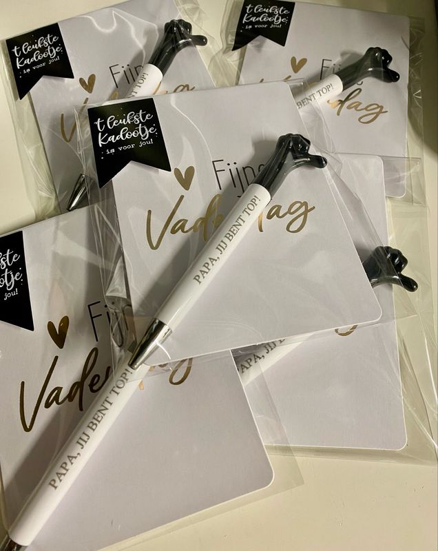 Caddausetje Pen Papa Jij Bent Top Kaart Fijne Vaderdag