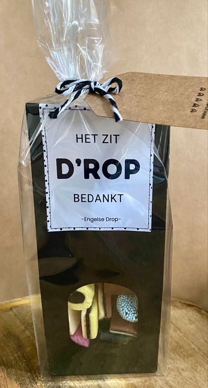 Blokbodemzakje Het Zit D’Rop Bedankt