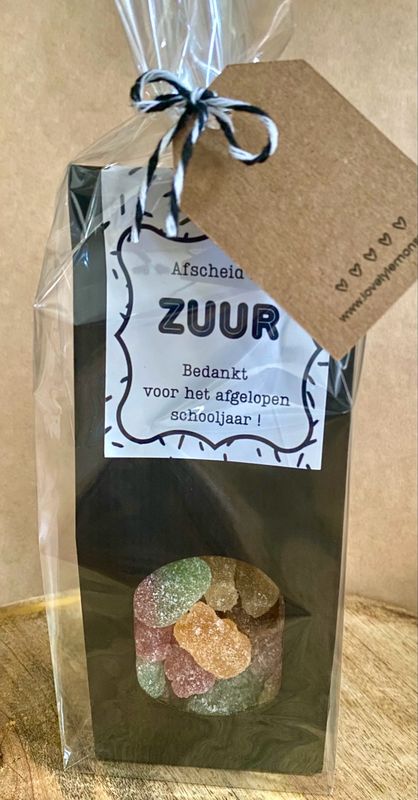 Blokbodemzakje Afscheid Is Zuur