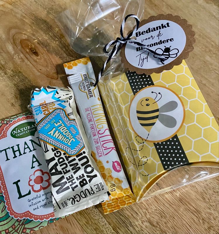 Bedankt voor de bijzondere tijd geschenkje