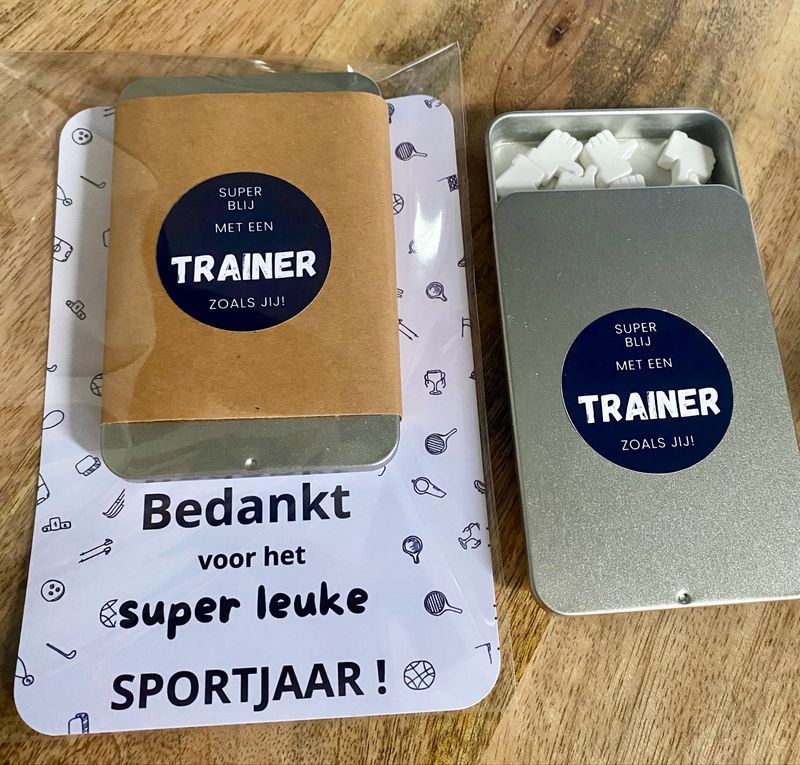 Bedankt Trainer / Coach Blikje Mintjes