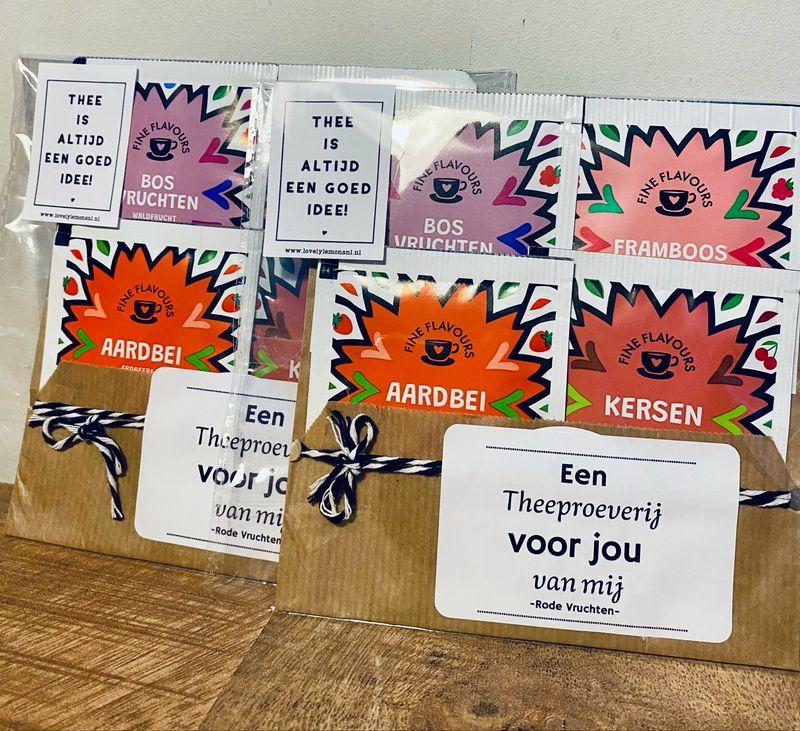Een theeproeverijtje Voor Jou Van Mij Rode Vruchten