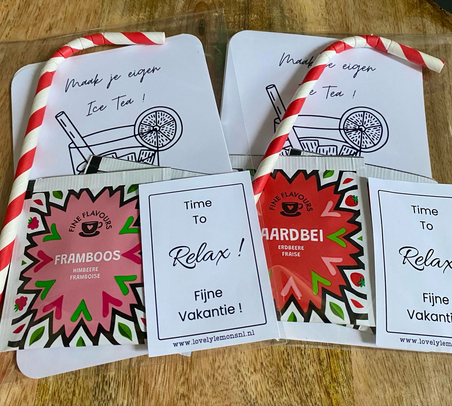 Cadeausetje Time to relax maak je eigen ice tea Cadeausetje Time to relax maak je eigen ice tea
