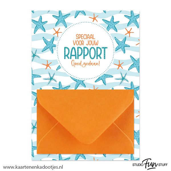 Geldkaart speciaal voor jouw rapport zeesterren Geldkaart speciaal voor jouw rapport zeesterren