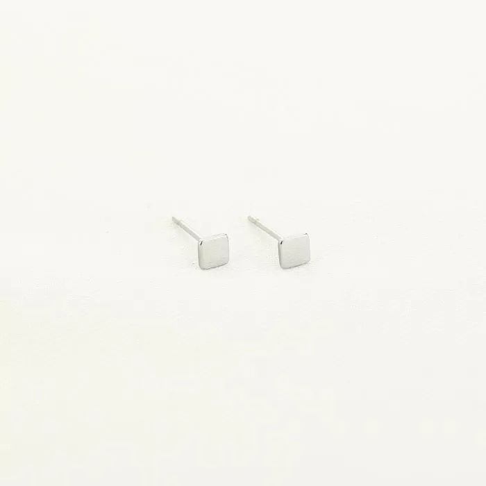 Cadeausetje Oorbellen Vierkantje JE14698 - SILVER Stainless Steel Cadeausetje Oorbellen Vierkantje JE14698 - SILVER Stainless Steel