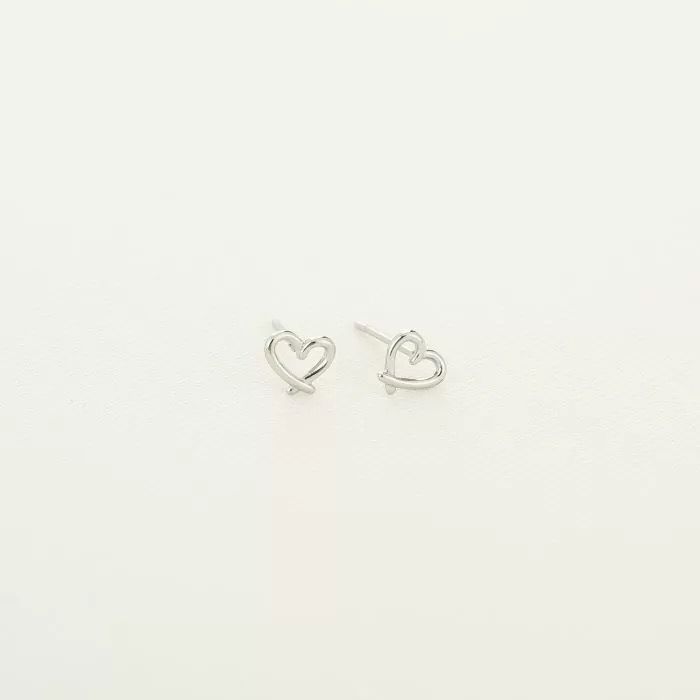 Cadeausetje Oorbellen Hartje studs JE14995 - SILVER Stainless Steel
