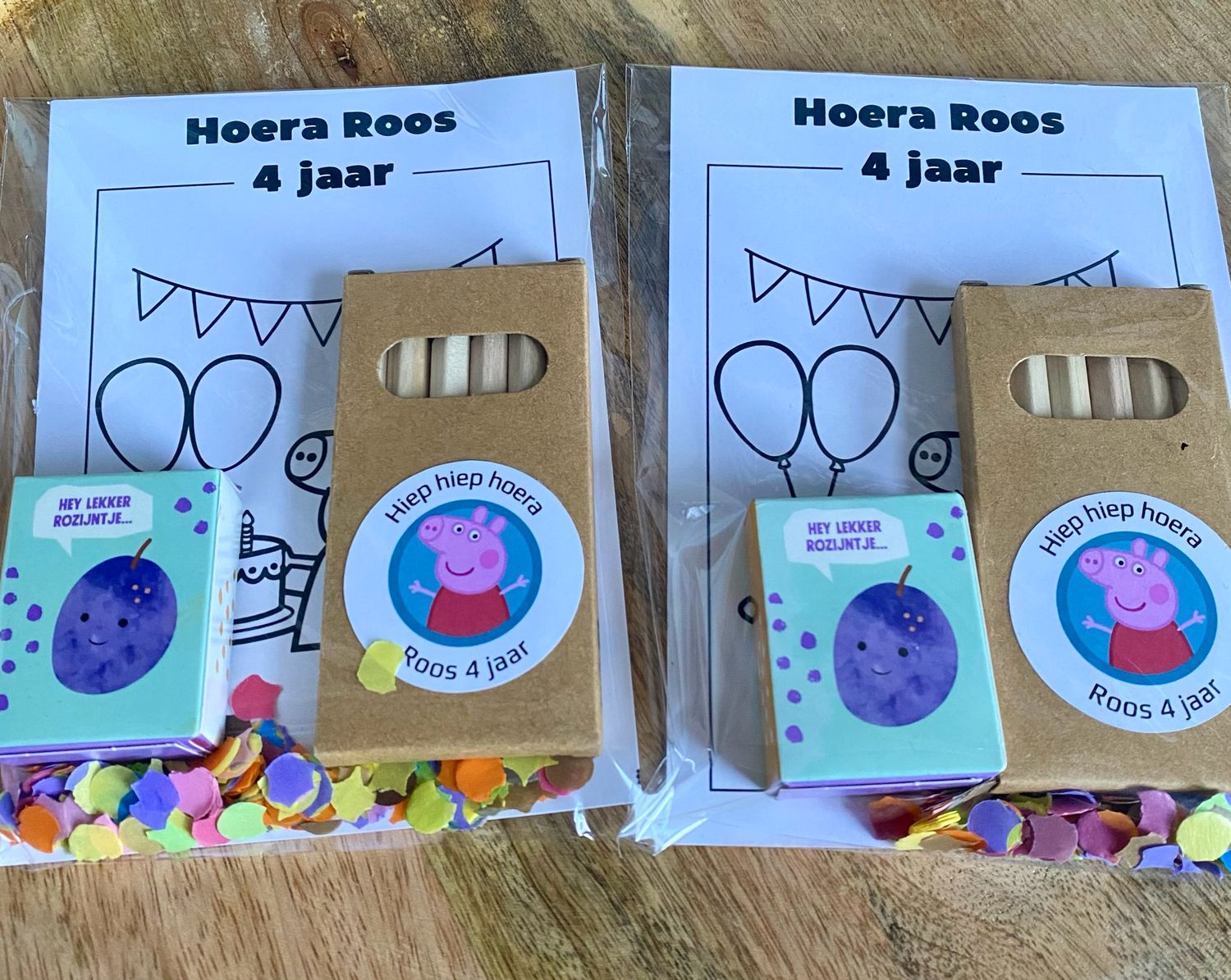 Traktatie Pepa Big Kleurpotloodjes en Kleurplaatje Met Naam Leeftijd Jarige Met Of Zonder Snoepjes Traktatie Pepa Big Kleurpotloodjes en Kleurplaatje Met Naam Leeftijd Jarige Met Of Zonder Snoepjes