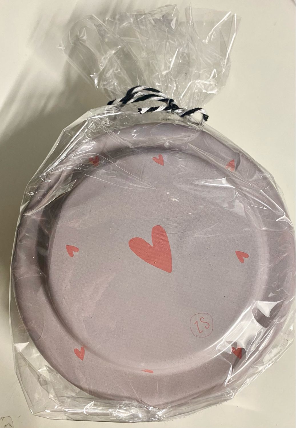 ZUSSS TINNEN GEURKAARS BAMBOE HARTJE ZAND KORAAL