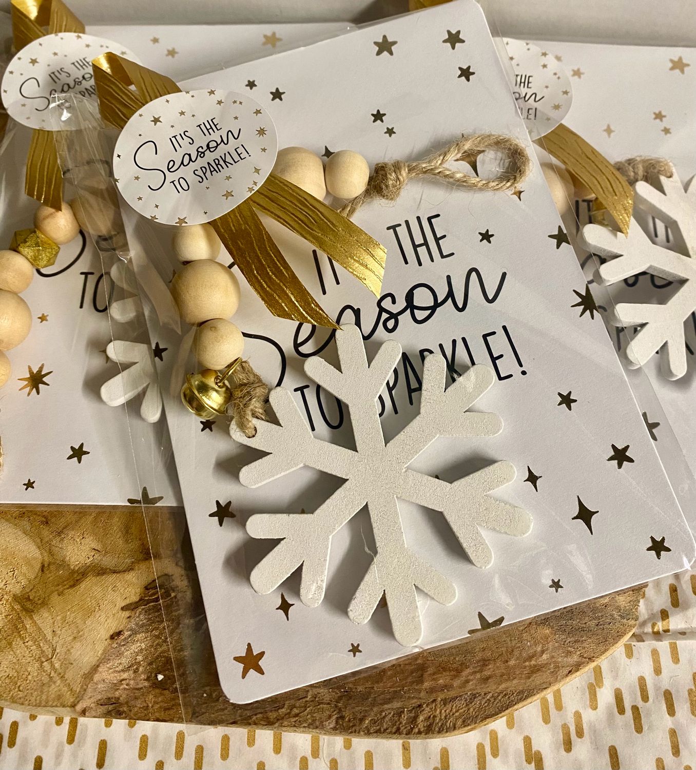 Cadeausetje Its The Season To Sparkle Houten Hanger Ster Cadeausetje Its The Season To Sparkle Houten Hanger Ster