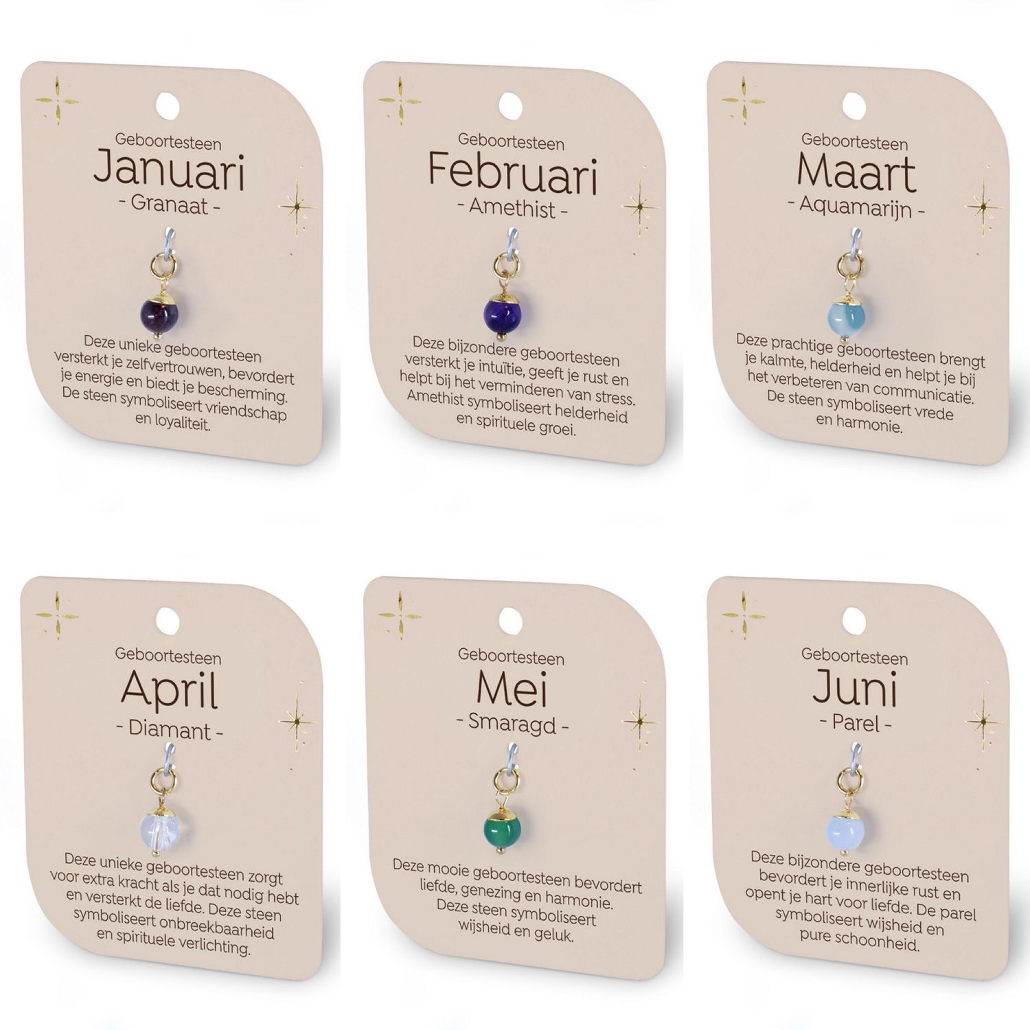 Miko Geboortesteen Aan Hangertje Collectie