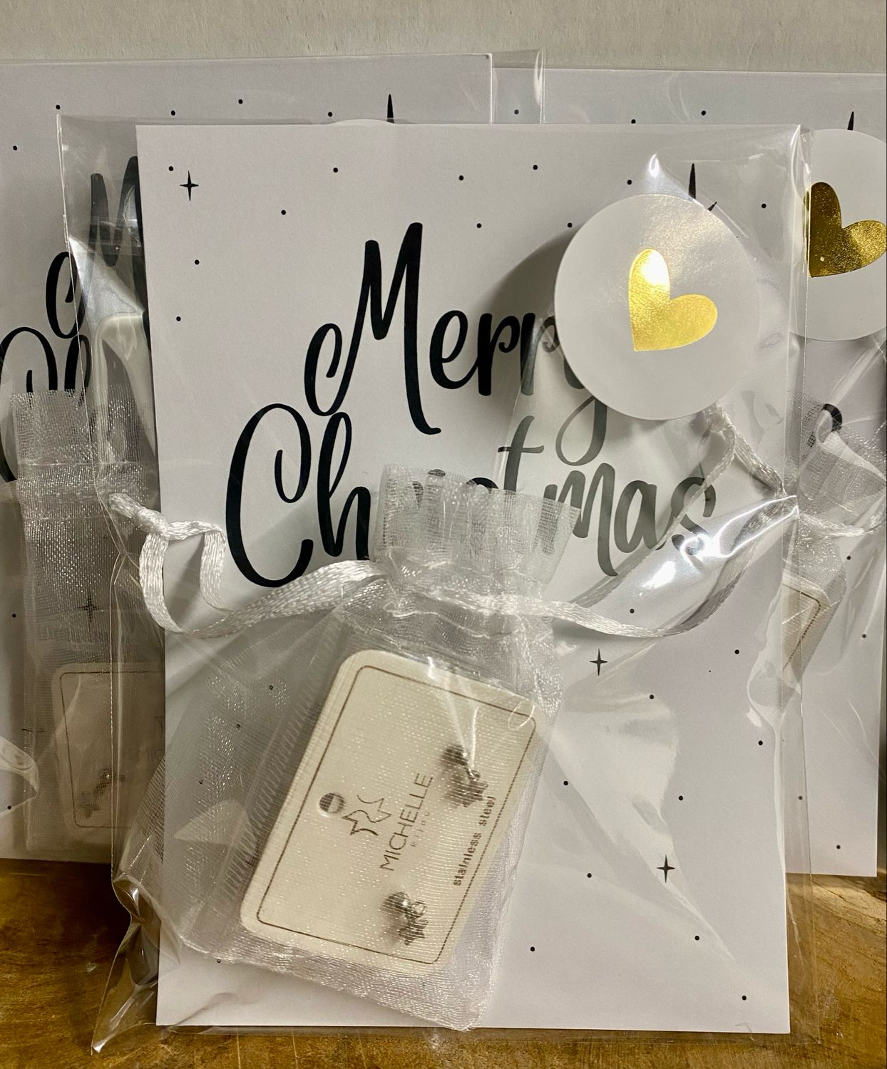 Cadeausetje Merry Christmas Oorbellen hangend open ster JE12989 - SILVER Stainless Steel Cadeausetje Merry Christmas Oorbellen hangend open ster JE12989 - SILVER Stainless Steel