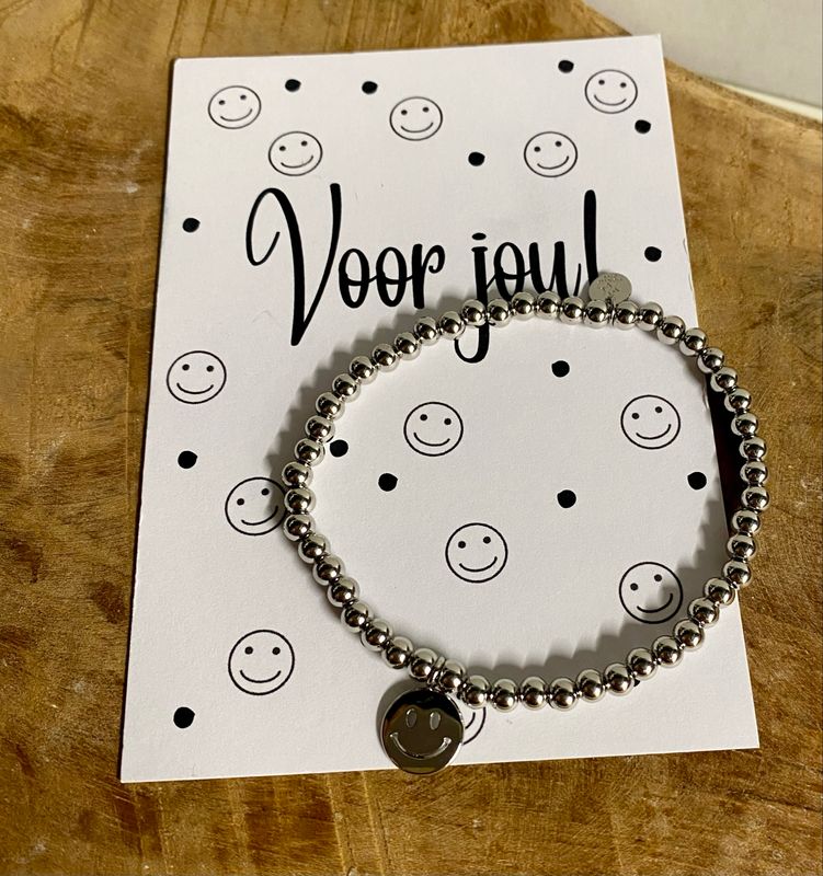 Cadeausetje Voor Jou Armband Met Bedel Smiley JE17850 - SILVER Stainless Steel Cadeausetje Voor Jou Armband Met Bedel Smiley JE17850 - SILVER Stainless Steel